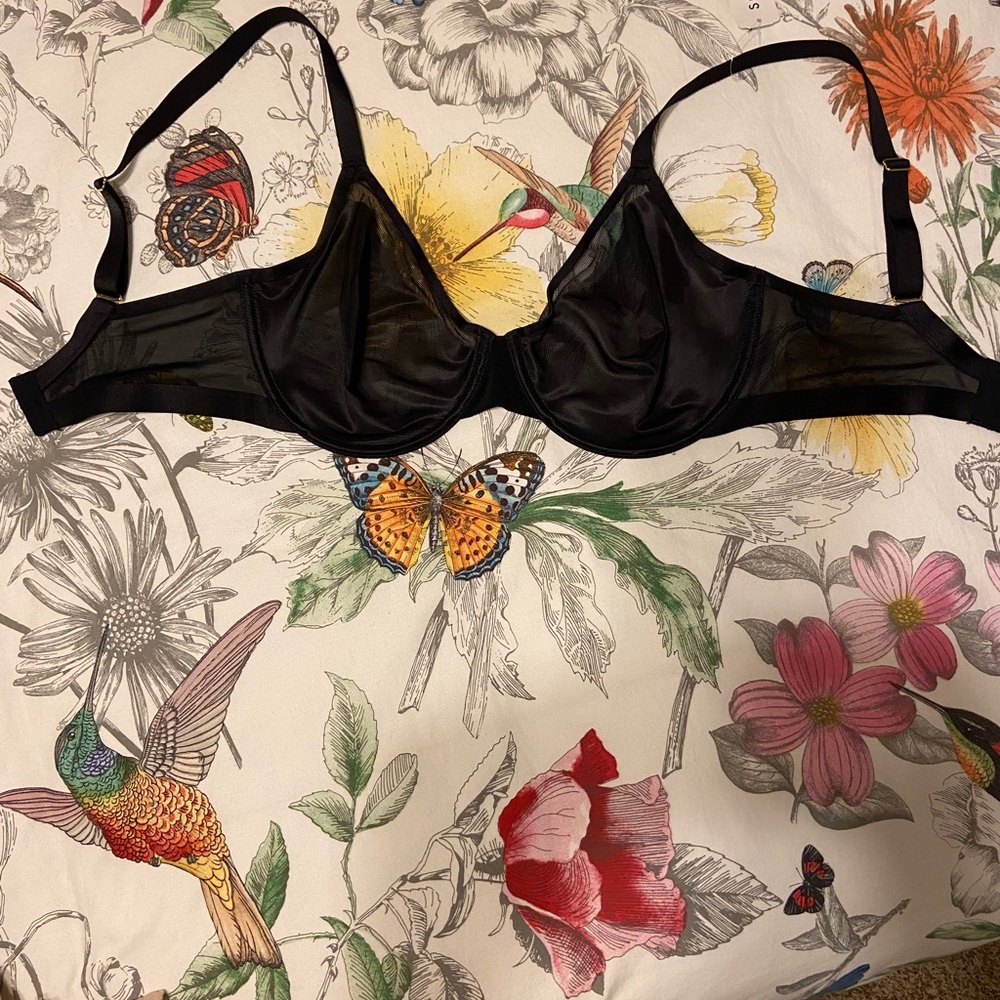 Soma Black Sheer Women's Bra